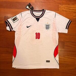 Jude Bellingham 10 England home 2026 with FIFA World Cup 2026 Official Patch